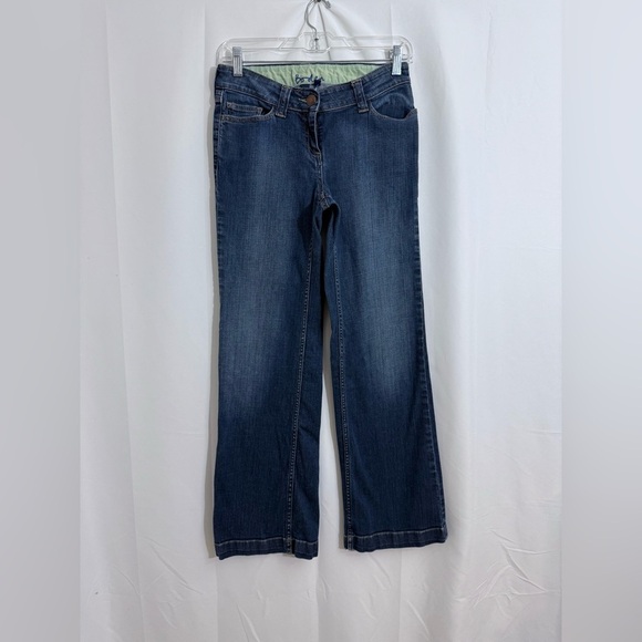 Boden Mid Rise Wide Leg Ankle Jeans Size 8R - Picture 2 of 12
